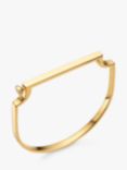 Monica Vinader Signature Thin Bangle, Gold