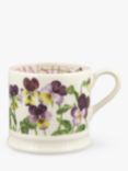 Emma Bridgewater Flowers Heartsease Pansies Small Mug, 175ml, Purple/Multi