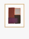 Berit Mogensen Lopez - 'Colour Blocks I' Framed Print & Mount, 62 x 52cm, Purple/Multi