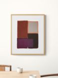 Berit Mogensen Lopez - 'Colour Blocks I' Framed Print & Mount, 62 x 52cm, Purple/Multi