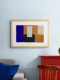 Berit Mogensen Lopez - 'Colour Blocks II' Framed Print & Mount, 73.5 x 53.5cm, Multi