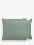 John Lewis Plain/Gingham Pet Bed, Green/Multi