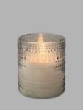 Kaemingk LED Indoor/Outdoor Wax Candle, Grey