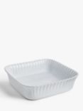 John Lewis Recycled Stoneware Square Oven Dish, White