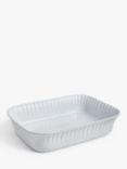 John Lewis Recycled Stoneware Rectangular Oven Dish, White