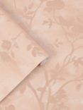 Laura Ashley Eglantine Silhouette Wallpaper, Blush 113374