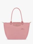 Longchamp Le Pliage Green Recycled Canvas Small Shoulder Bag, Petal Pink