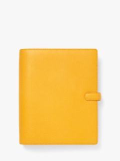 Filofax A5 Finsbury Leather Personal Organiser, Mustard