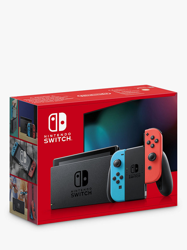 johnlewis.com | Nintendo Switch 1.1 32GB Console with Joy-Con, Neon Red & Blue