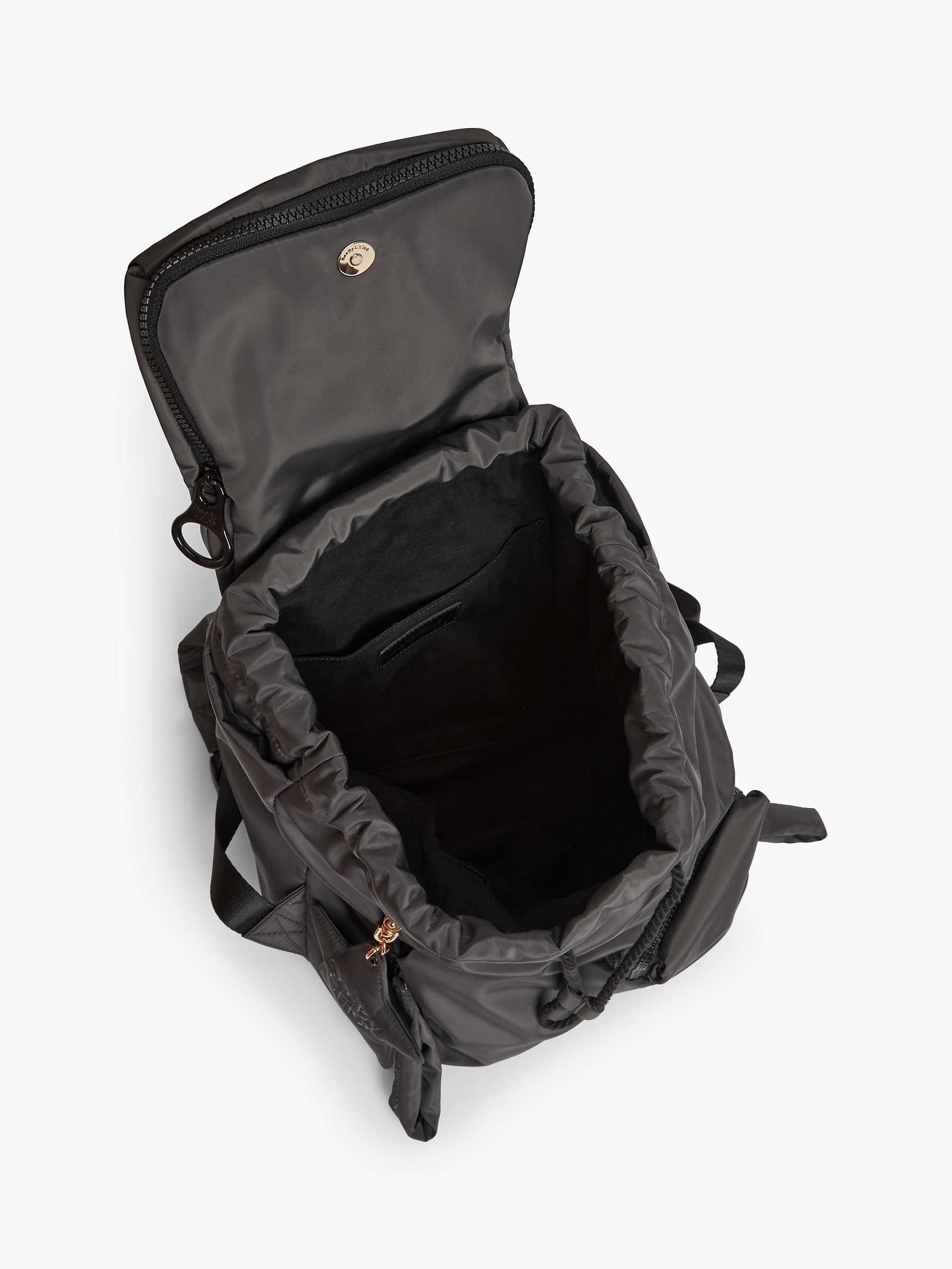 See By Chloé Joy Rider Recycled Polyester Zipped Backpack, Black at ...