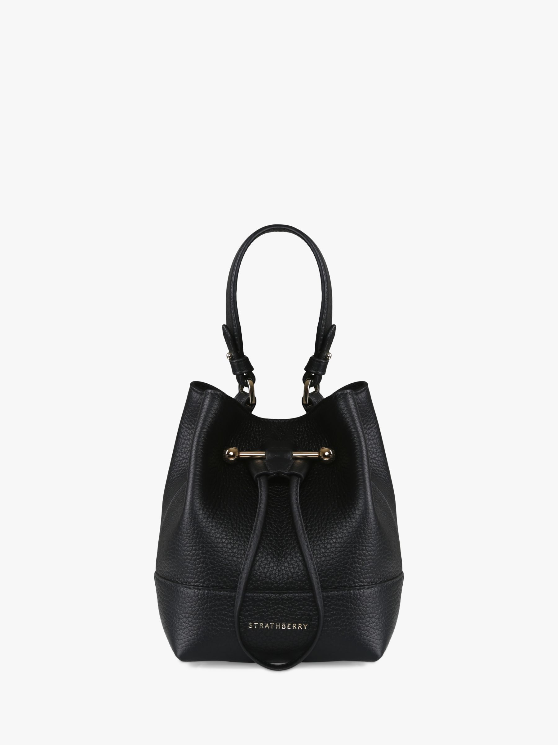 Strathberry Lana Osette Handbag, Black at John Lewis & Partners