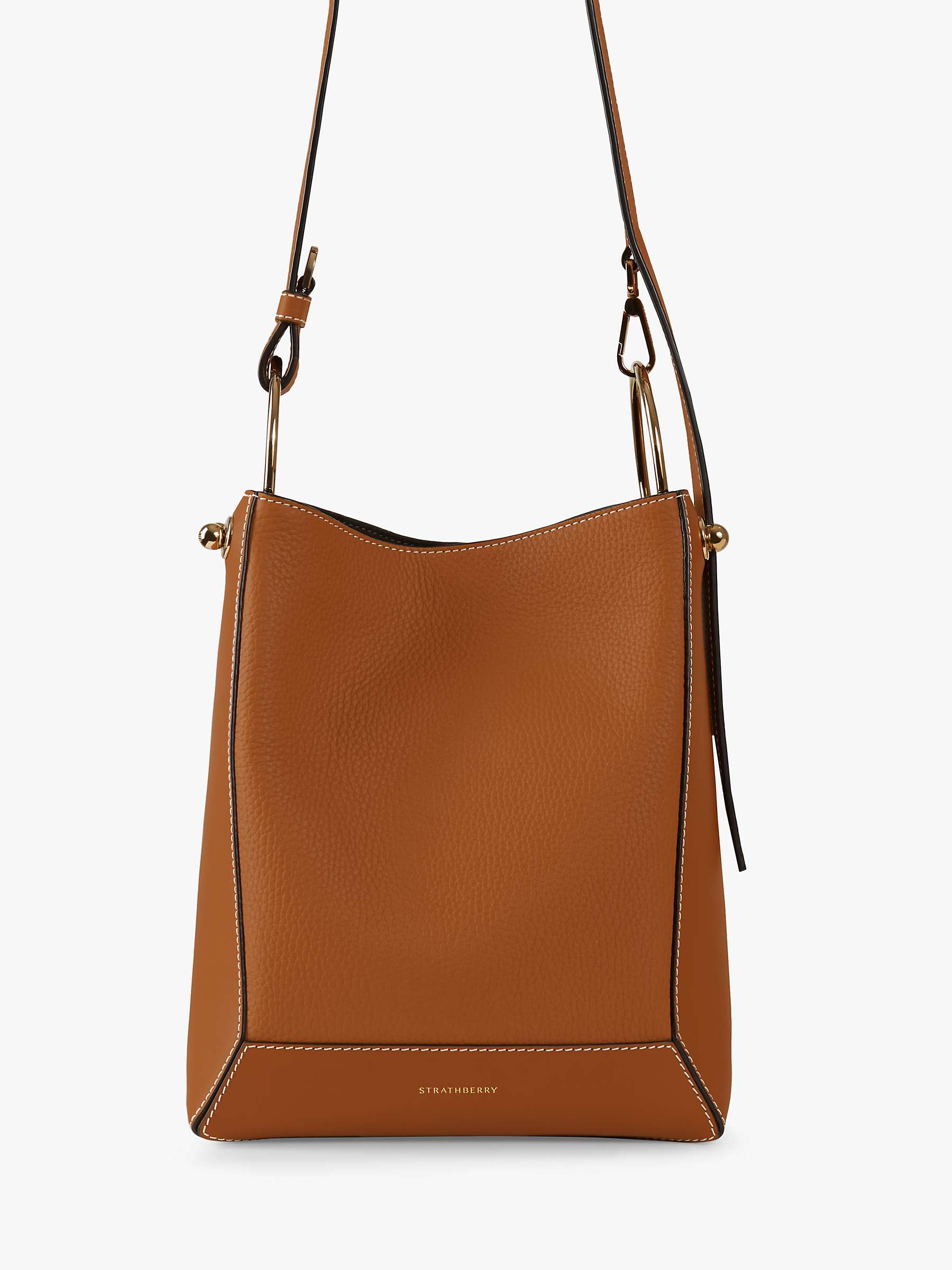 Buy Strathberry Lana Patchwork Bucket Handbag Online at johnlewis.com