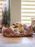 Morris & Co. Strawberry Thief Dog Bed, Red