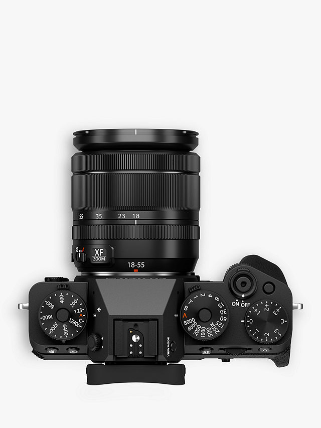 Fujifilm X-T5 Compact System Camera with XF 18-55mm IS Lens, 6K/4K Ultra HD, 40.2MP, Wi-Fi, Bluetooth, OLED EVF, 3” Vari-angle LCD Touch Screen, Black