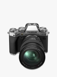 Fujifilm X-T5 Compact System Camera with XF 16-80mm IS Lens, 6K/4K Ultra HD, 40.2MP, Wi-Fi, Bluetooth, OLED EVF, 3” Vari-angle LCD Touch Screen, Silver