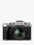 Fujifilm X-T5 Compact System Camera with XF 18-55mm IS Lens, 6K/4K Ultra HD, 40.2MP, Wi-Fi, Bluetooth, OLED EVF, 3” Vari-angle LCD Touch Screen, Silver