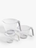 John Lewis ANYDAY Stacking Measuring Jugs, Set of 3