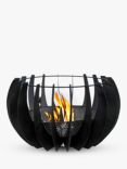 Ivyline Solis Steel Firepit Bowl, Black