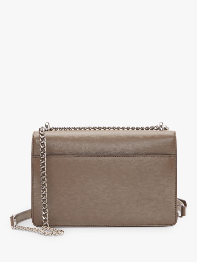 DKNY Bryant Logo Cross Body Bag, Chino/Caramel at John Lewis