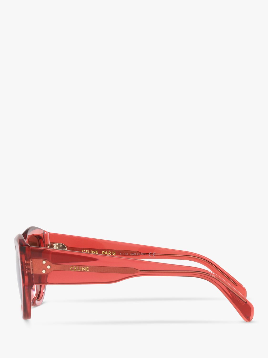 Celine CL40219I Women's Rectangular Sunglasses, Pink