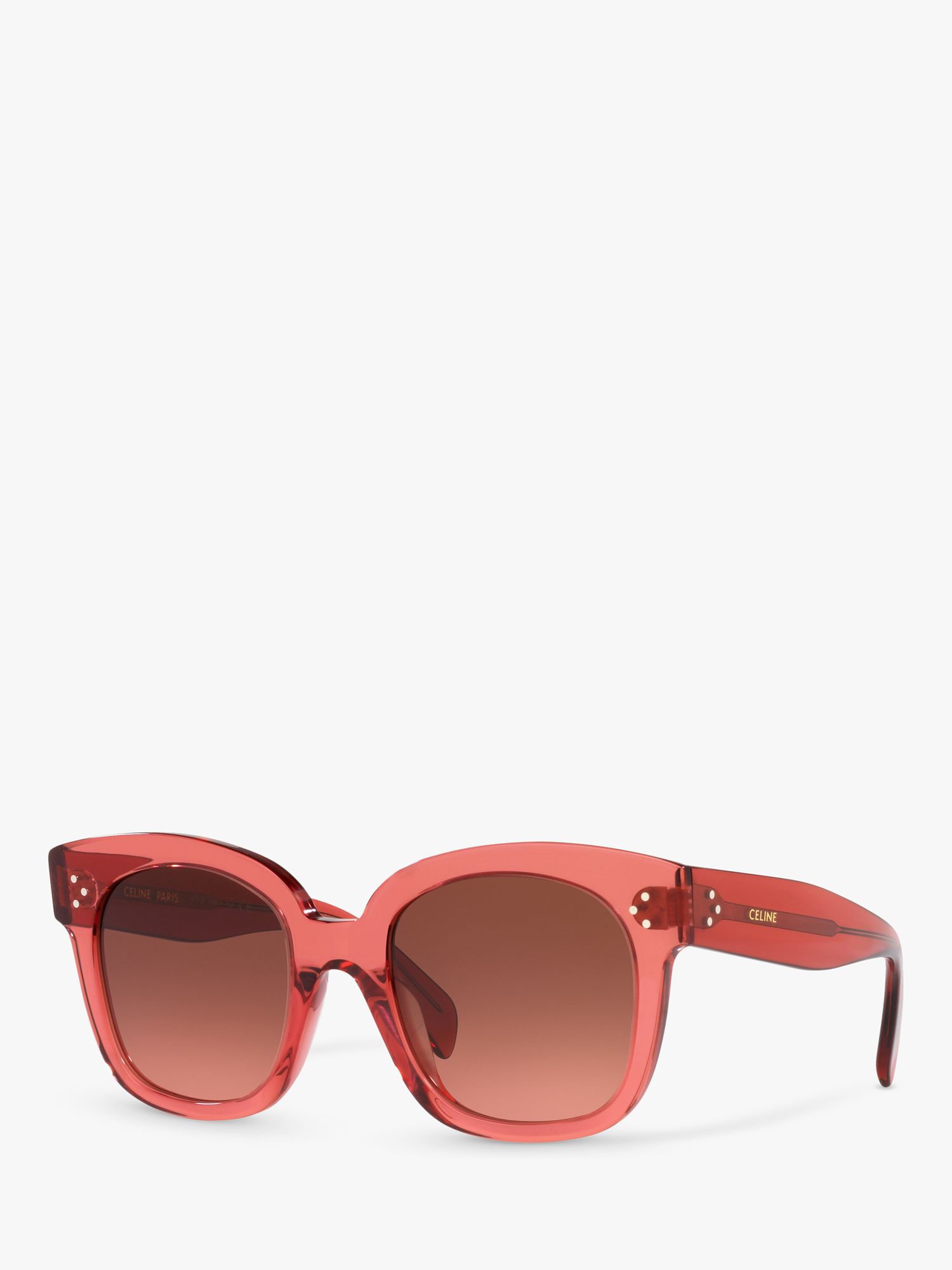 Celine Cl4002un Womens Rectangular Sunglasses Pink At John Lewis 