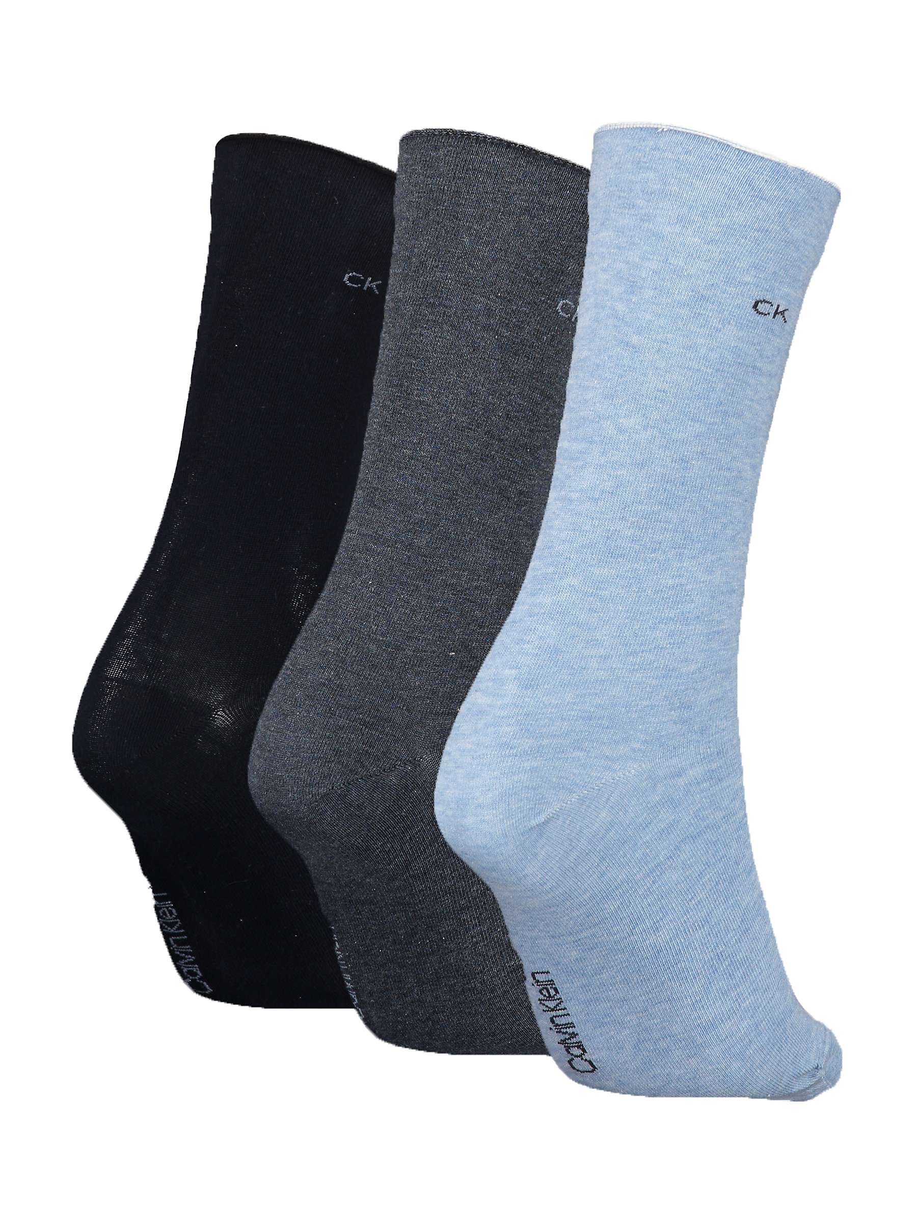 Buy Calvin Klein Emma Roll Top Ankle Socks, Pack of 3 Online at johnlewis.com