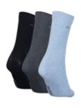 Calvin Klein Emma Roll Top Ankle Socks, Pack of 3, Blue Melange - 006