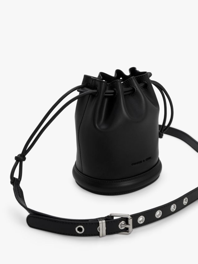 Charles and keith outlet drawstring bucket bag