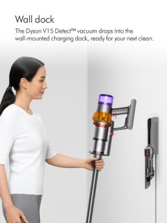 Dyson V15 Detect Cordless Vacuum Cleaner, Sprayed Nickel