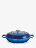 Le Creuset Cast Iron Signature Shallow Casserole, Azure