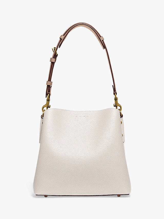 Coach Willow Leather Bucket Bag, Chalk
