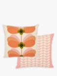 Orla Kiely Butterfly Stem Cushion, Orange