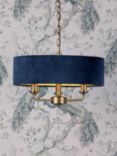Laura Ashley Sorrento 3 Arm Ceiling Light, Antique Brass