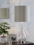 Laura Ashley Bronant Glass Table Lamp, Smoked Glass