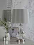 Laura Ashley Humby Touch Table Lamp, Polished Nickel