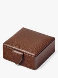 Aspinal of London Small Stud Pebble Leather Box