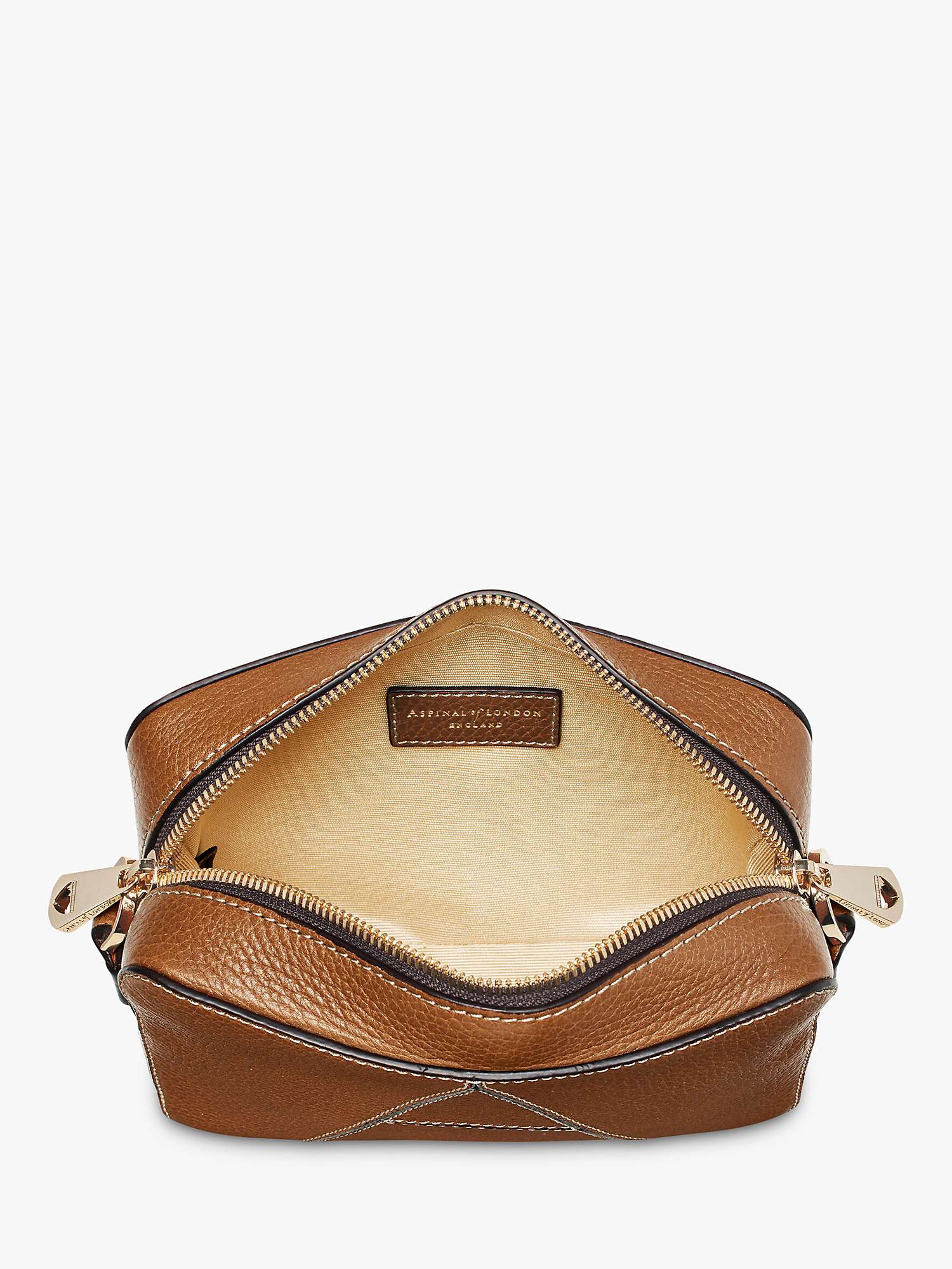 Buy Aspinal of London Pebble Leather Camera A Bag Online at johnlewis.com