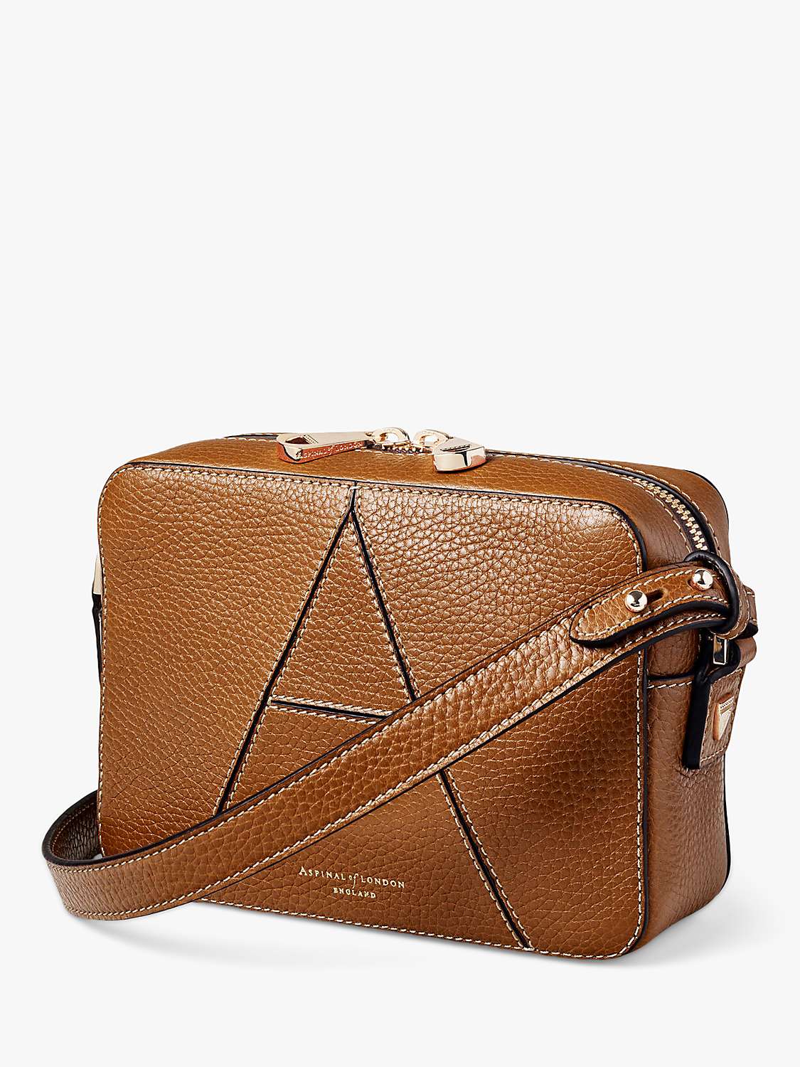 Buy Aspinal of London Pebble Leather Camera A Bag Online at johnlewis.com