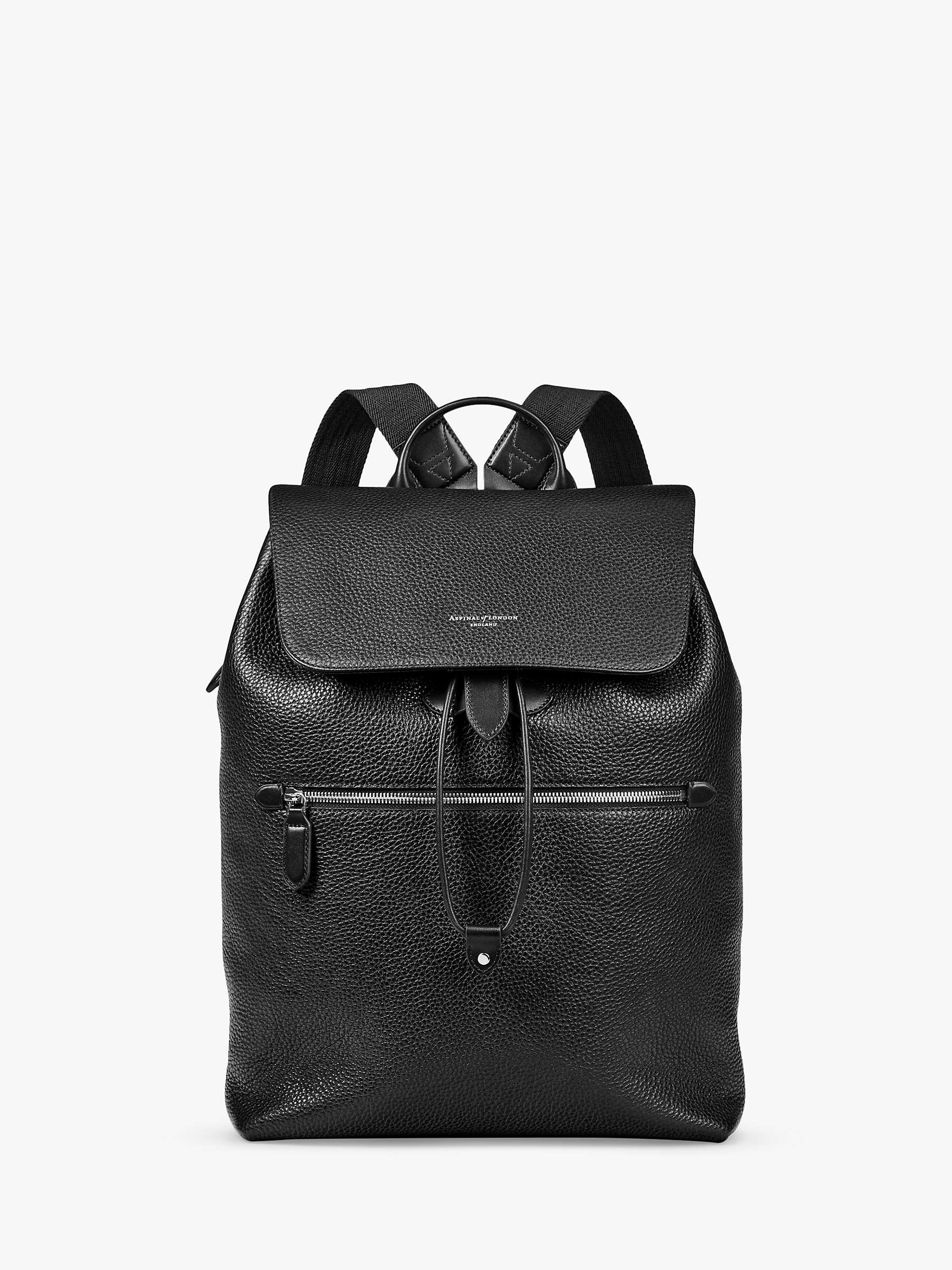 Buy Aspinal of London Reporter Leather Backpack Online at johnlewis.com