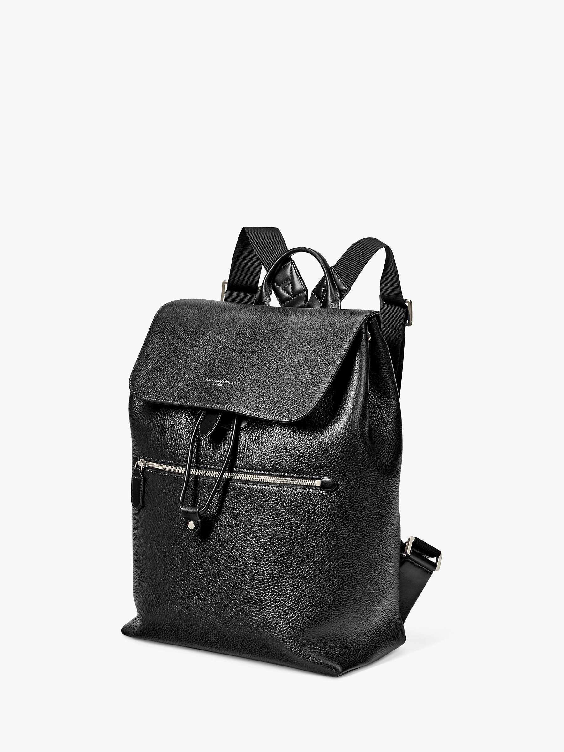 Buy Aspinal of London Reporter Leather Backpack Online at johnlewis.com