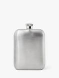 Aspinal of London Pebble Full Grain Leather Stainless Steel 5oz Hip Flask