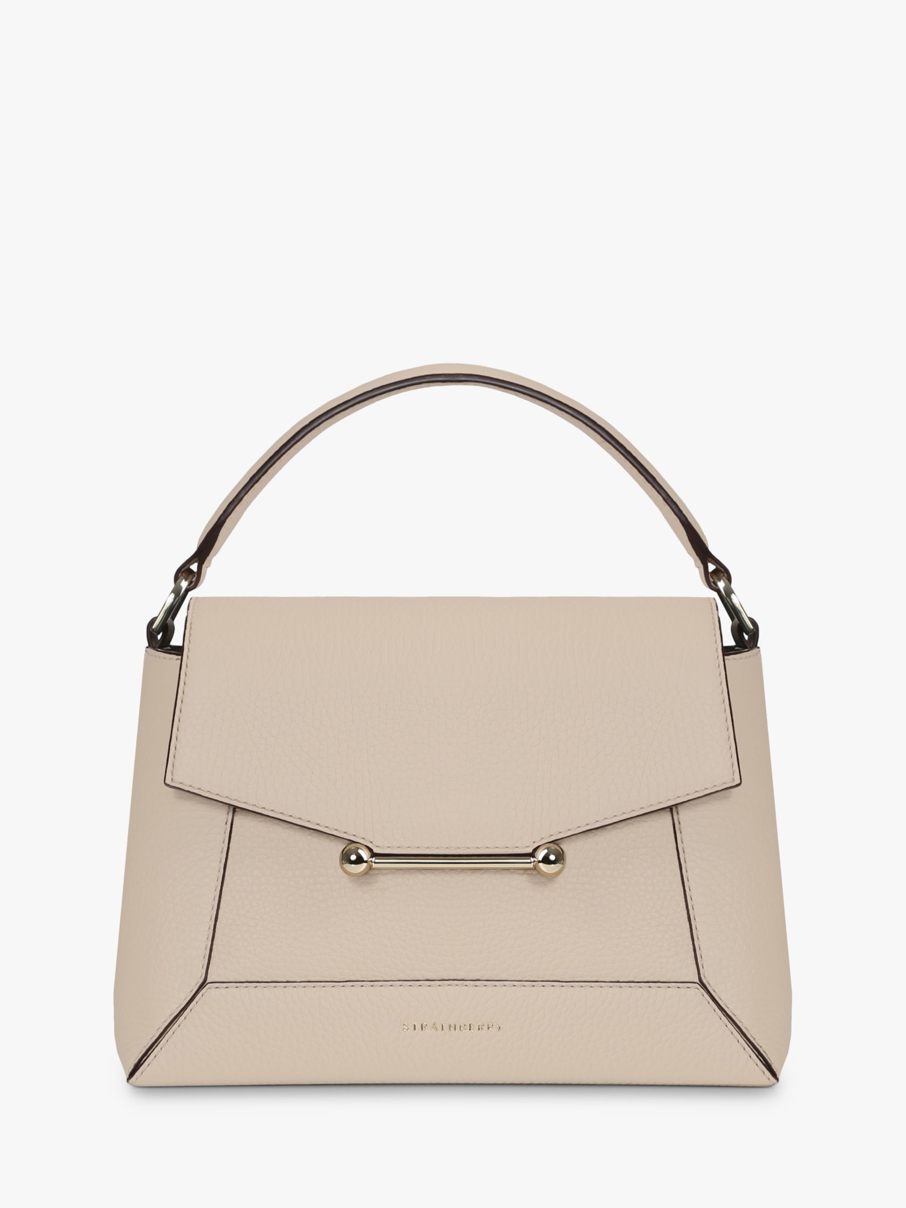 Strathberry - Lana Osette - Leather Mini Bucket Bag - Natural
