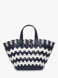 kate spade new york Zigzag Woven Leather Small Tote Bag