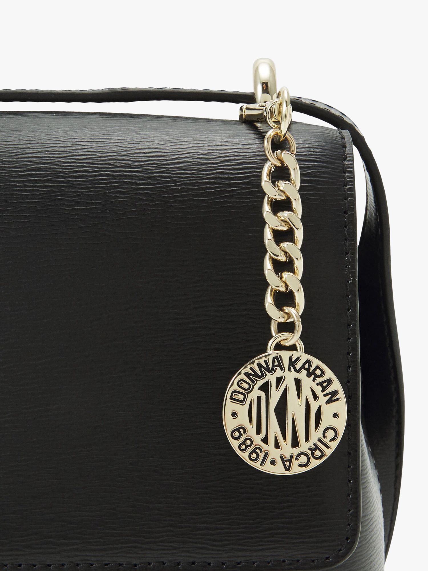 DKNY brown leather crossbody bag – OMNIA