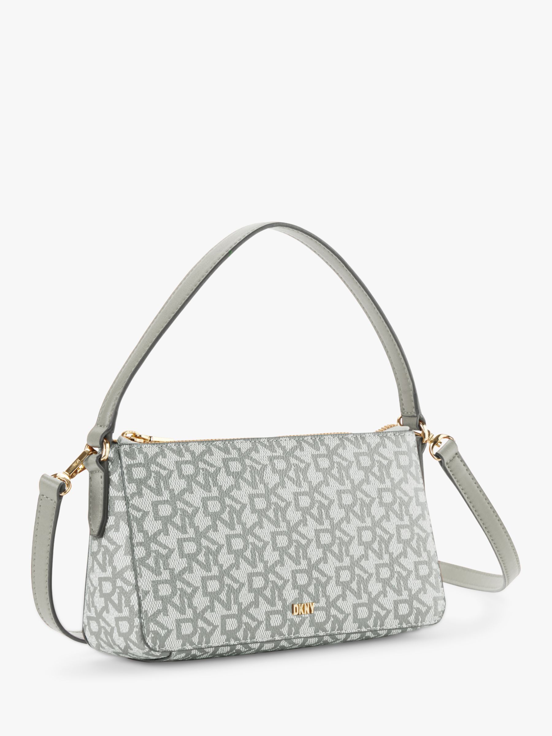 DKNY Bryant Monogram Crossbody Bag in Gray