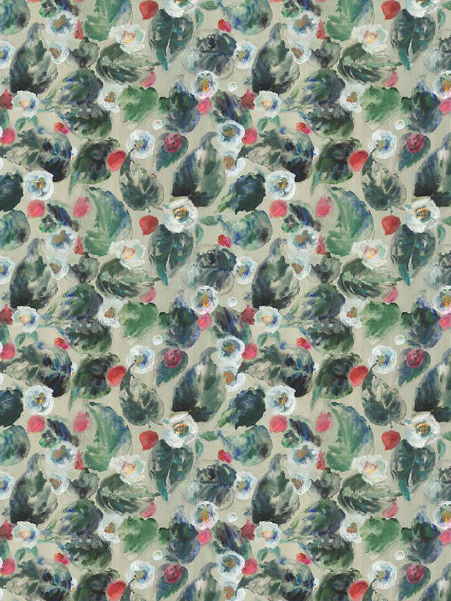 John Lewis Spring Flora Floral Fabric, Green