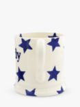 Emma Bridgewater Blue Star 'Daddy' Half Pint Mug, 300ml, Cream/Blue