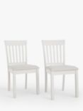 John Lewis ANYDAY Wilton Slatted Dining Chair, Set of 2, Linen