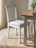 John Lewis ANYDAY Wilton Slatted Dining Chair, Set of 2, Linen
