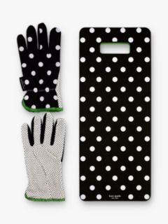 kate spade new york Polka Dot Garden Gloves & Kneeling Pad Gift Set, Multi